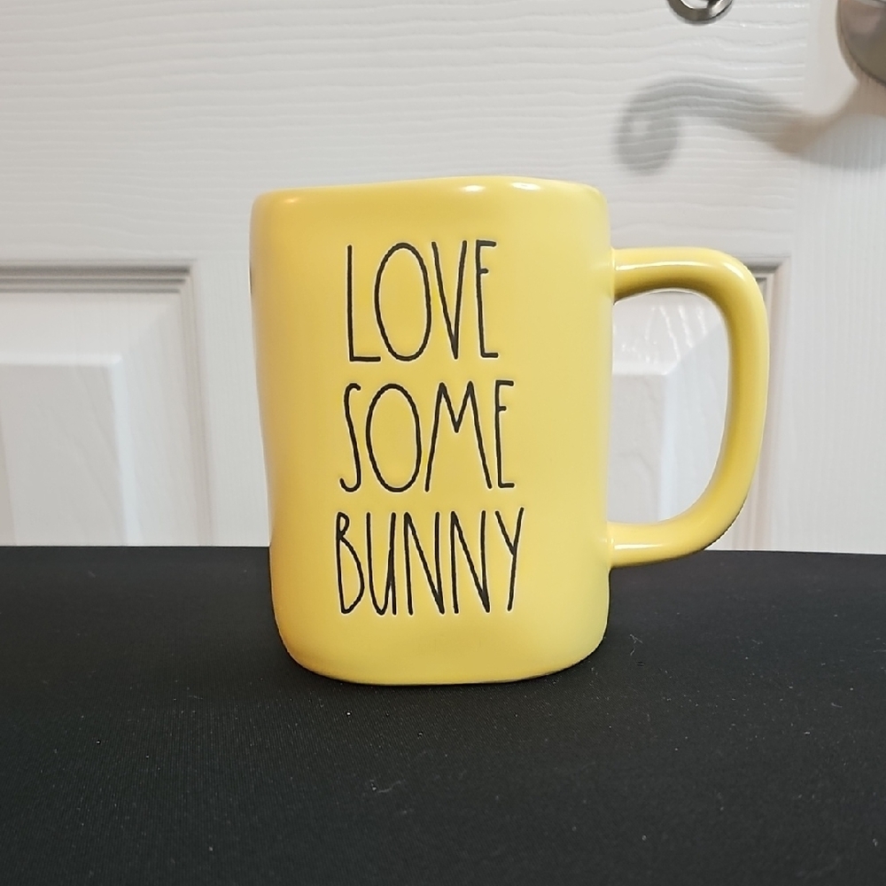 Rae Dunn‎ Yellow Ceramic Mug - Love Some Bunny